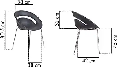 Photo du produit CHAISE LUNA BLANC 