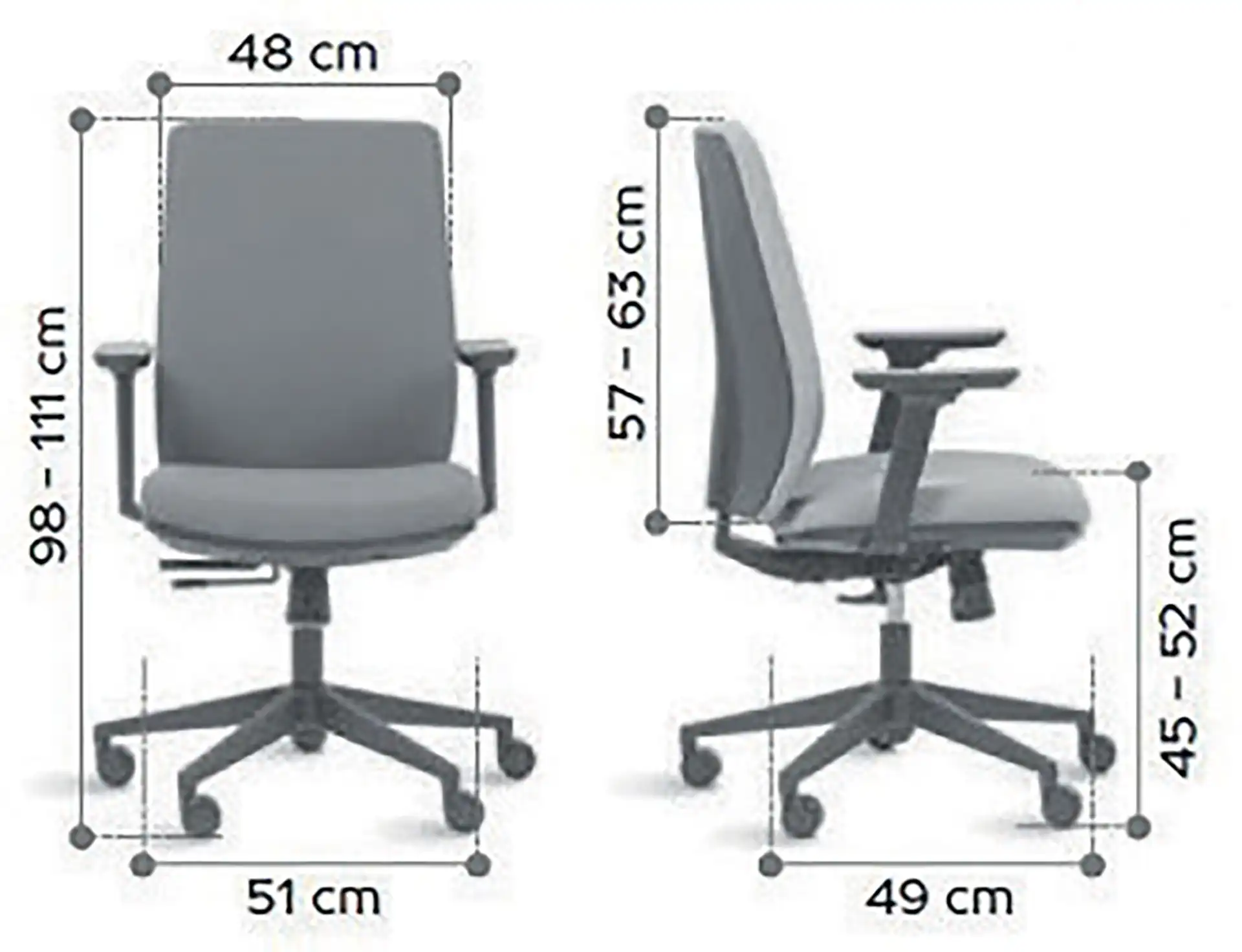 Photo du produit FAUTEUIL ERGONOMIQUE SHERMAN NOIR/BLACK