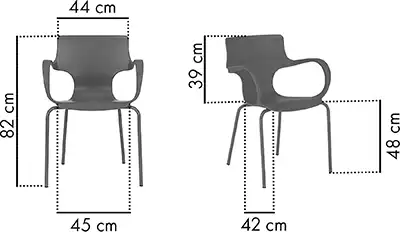 Photo du produit CHAISE SOFIA NOIRE 