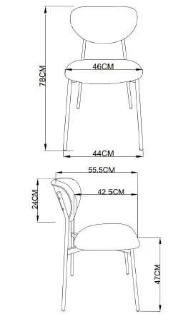 Photo du produit CHAISE AMIO TISSU VERT DOSSIER BOIS CHENE CLAIR