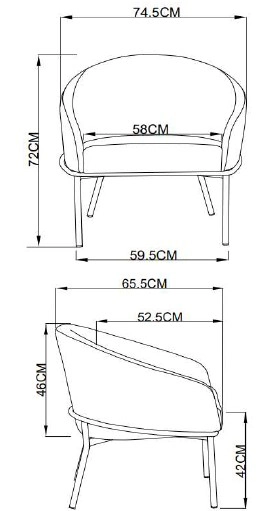Photo du produit FAUTEUIL ARCO LOUNGE JAUNE