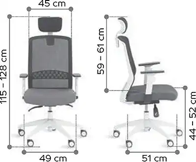 Photo du produit FAUTEUIL SCOTT BASCULANT NOIR/NOIR AVEC APPUI-TÊTE