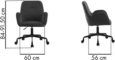 Photo du produit FAUTEUIL TISSU SHINEO JAUNE ROULETTES