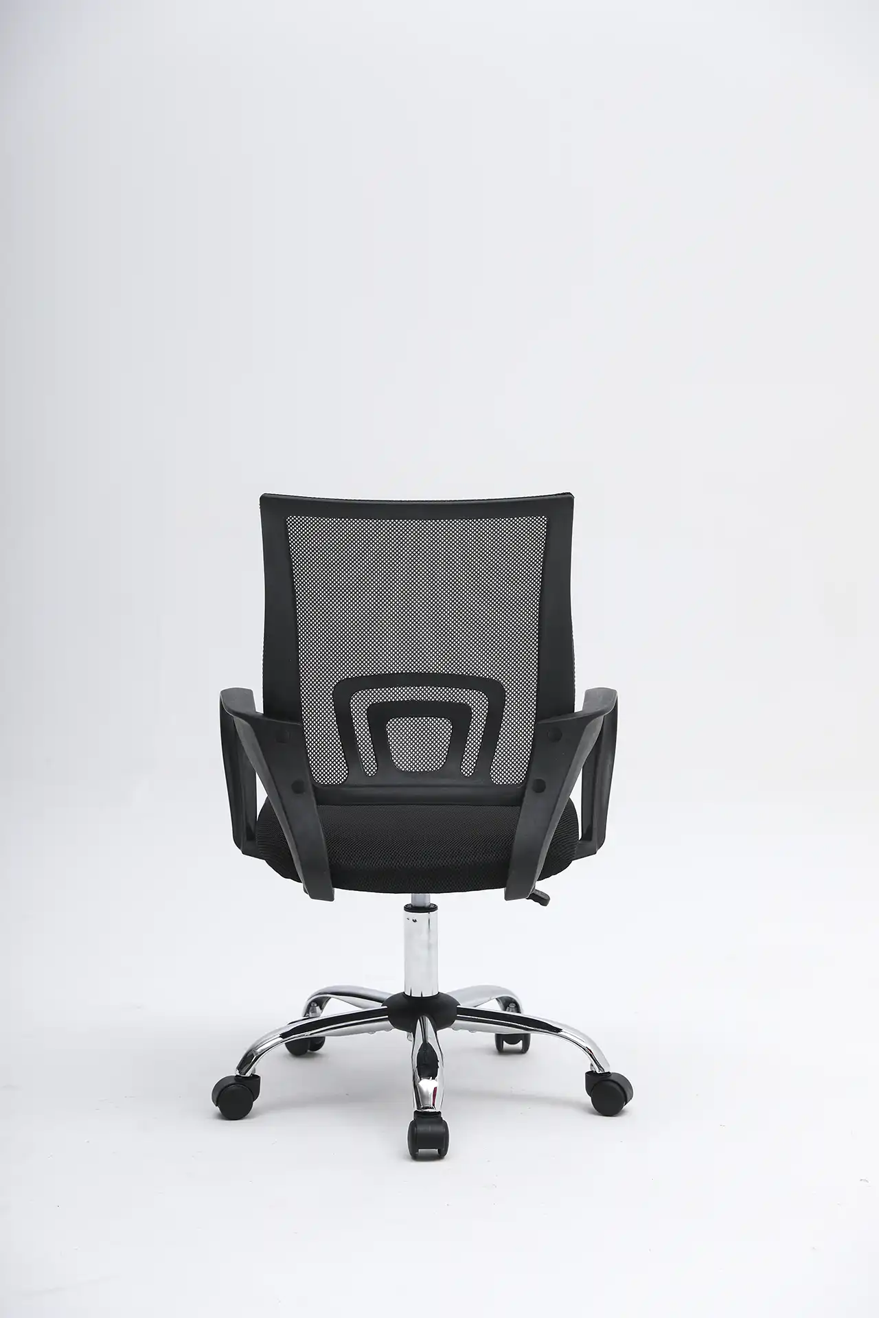 Photo du produit FAUTEUIL AMY TISSU POLYURETHANE ET MAILLE NOIR