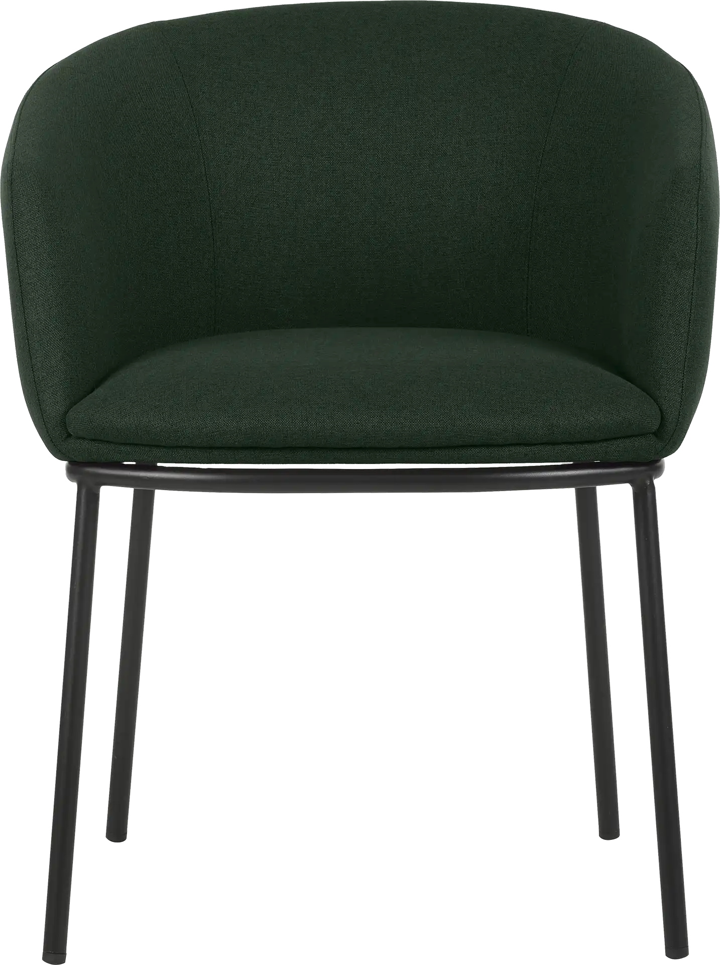 Photo du produit FAUTEUIL TISSU NON FEU ARCO VERT FONCE PIEDS METAL