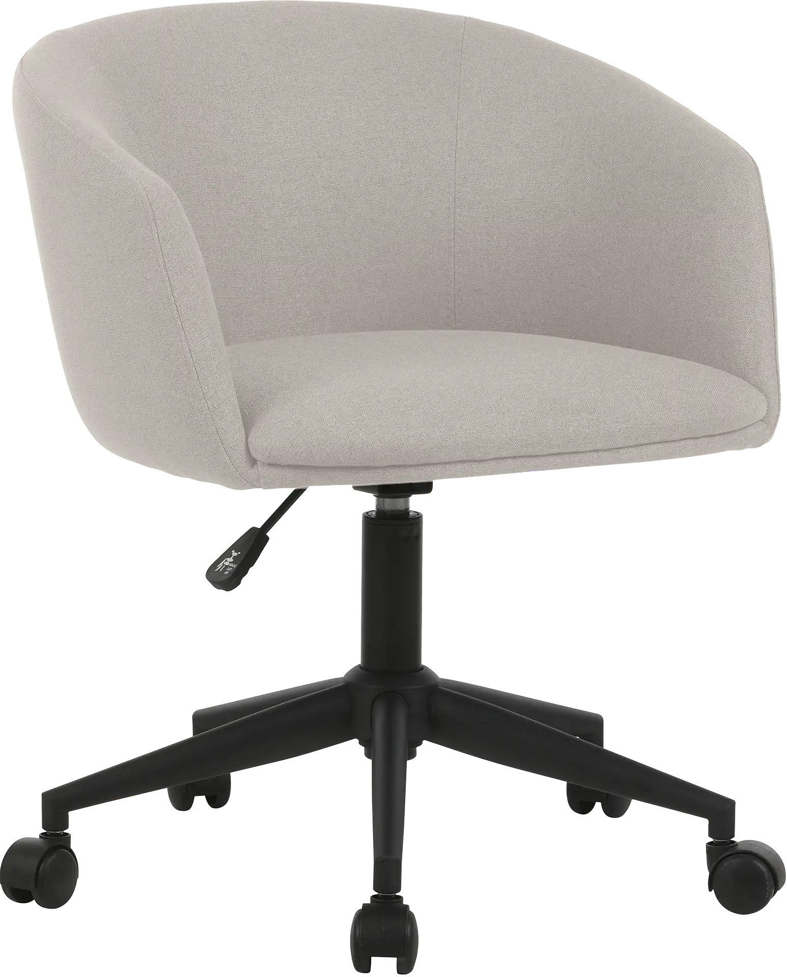 Photo du produit FAUTEUIL TISSU ARCO BEIGE LIN ROULETTES