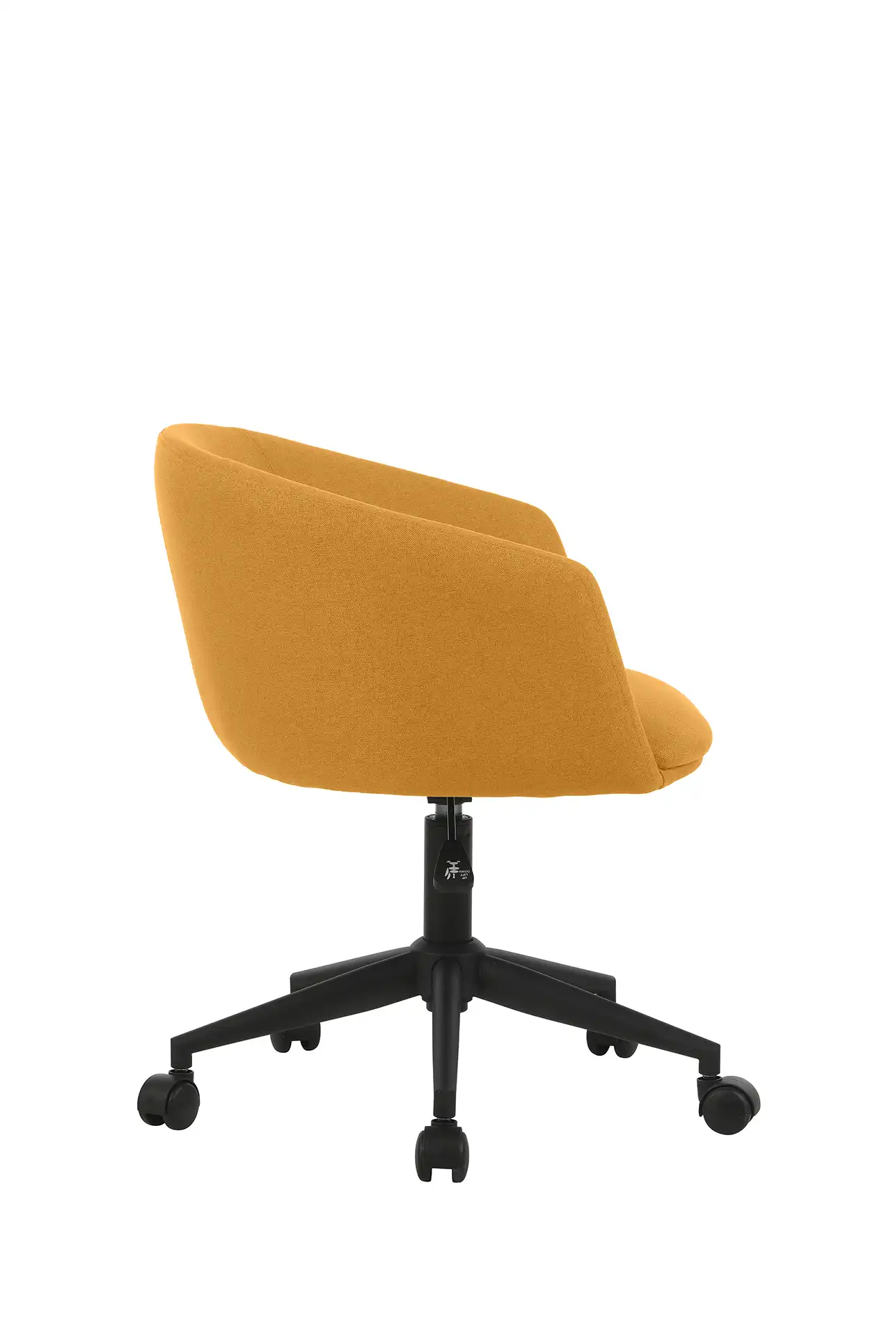 Photo du produit FAUTEIL TISSU ARCO JAUNE SAFRAN ROULETTES