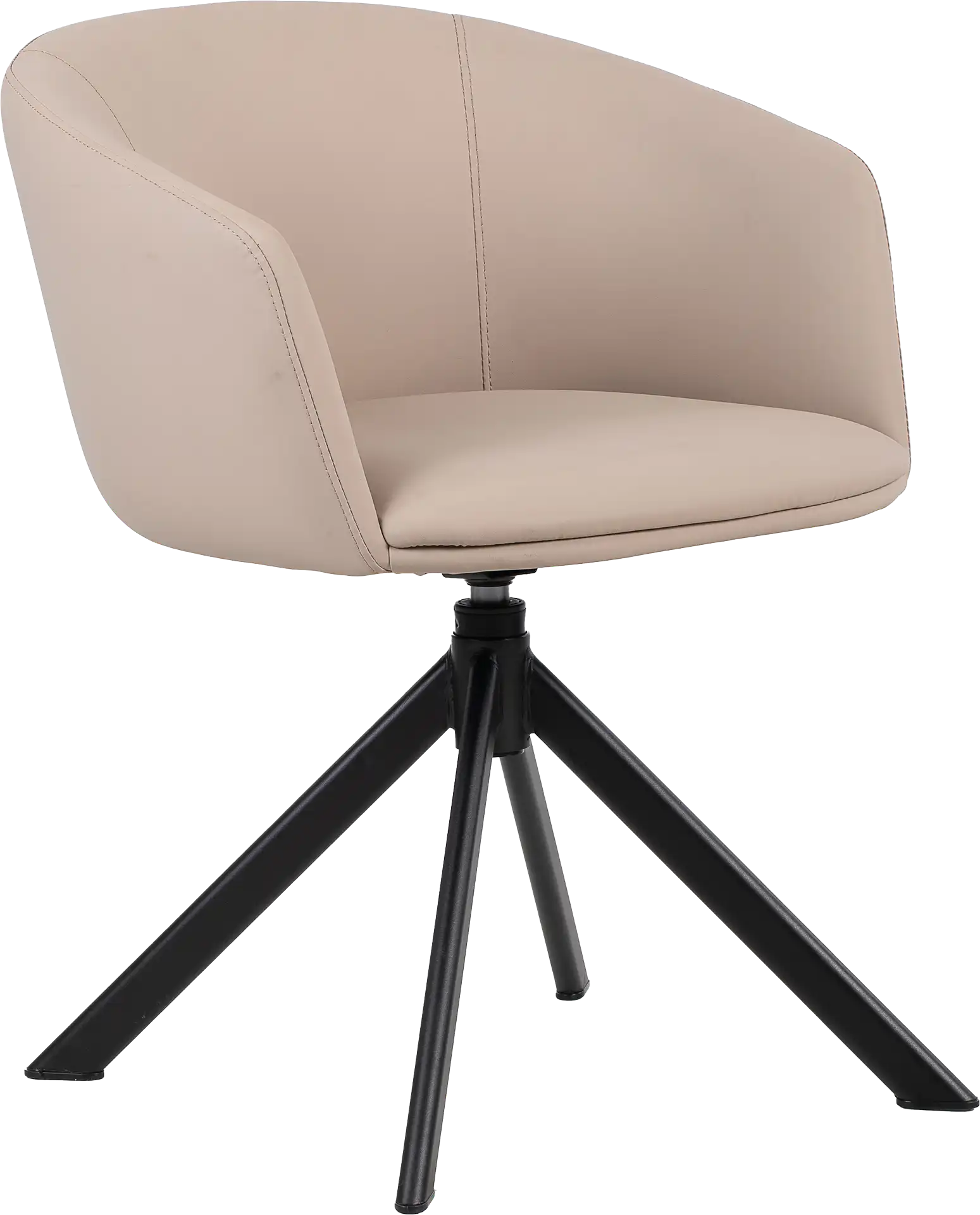 Photo du produit FAUTEUIL ARCO CHIC TAUPE PIEDS PYRAMIDAL