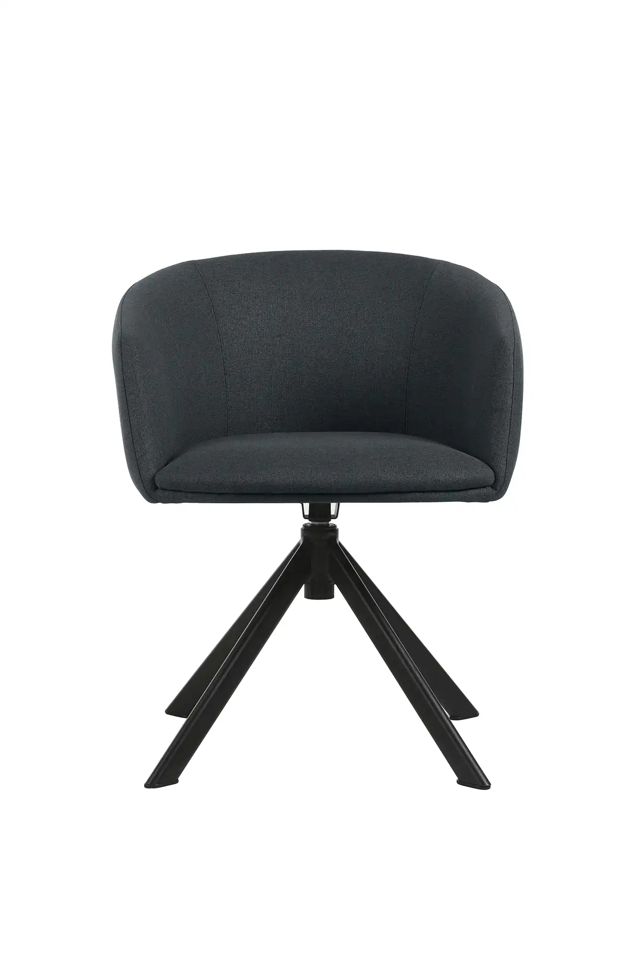 Photo du produit FAUTEUIL TISSU ARCO BLEU NUIT PIEDS PYRAMIDAL