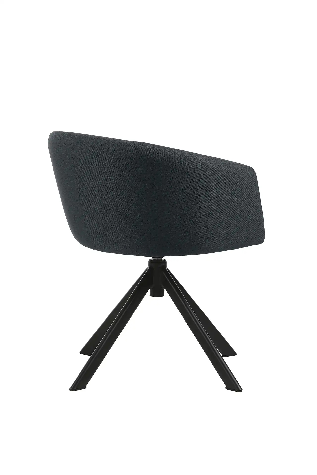 Photo du produit FAUTEUIL TISSU ARCO BLEU NUIT PIEDS PYRAMIDAL