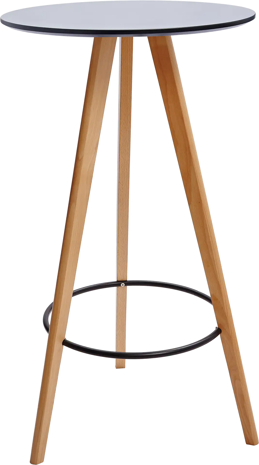 TABLE HAUTE BREAK NOIRE (2 colis)