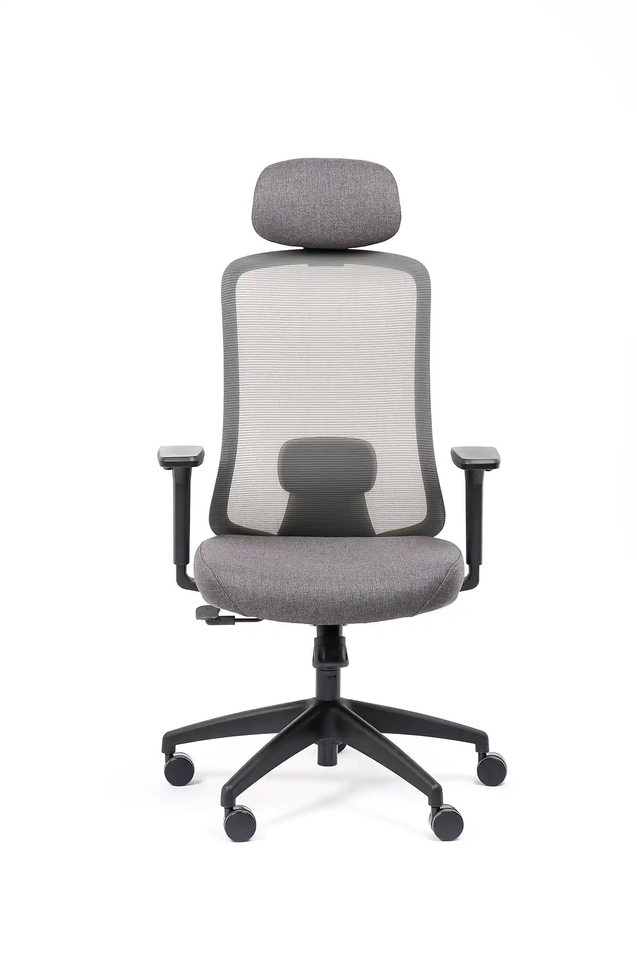 Photo du produit FAUTEUIL ERGONOMIQUE AVEC APPUI TETE LANDO GRIS-ROUGE