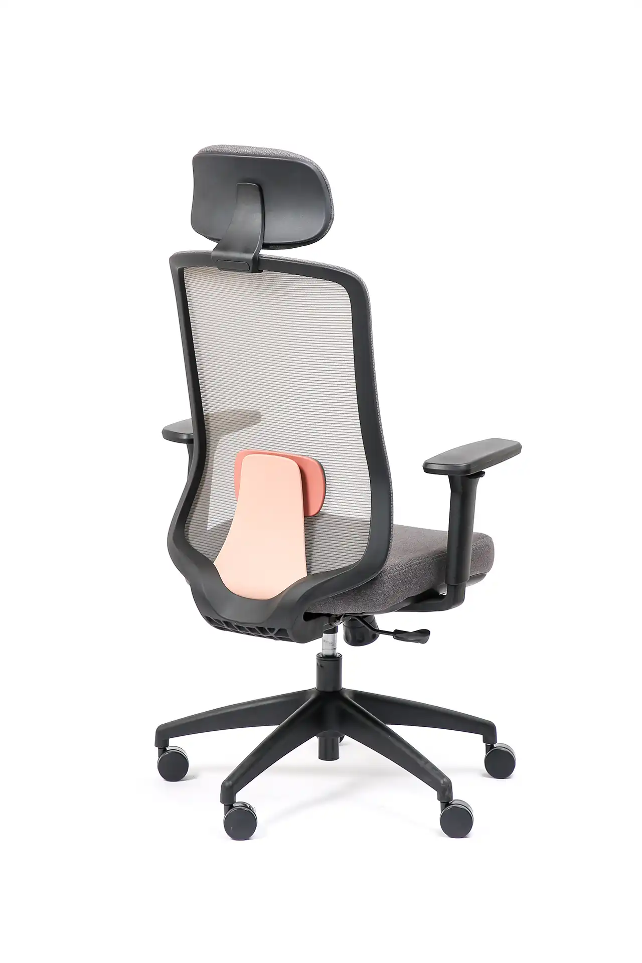 Photo du produit FAUTEUIL ERGONOMIQUE AVEC APPUI TETE LANDO GRIS-ROUGE