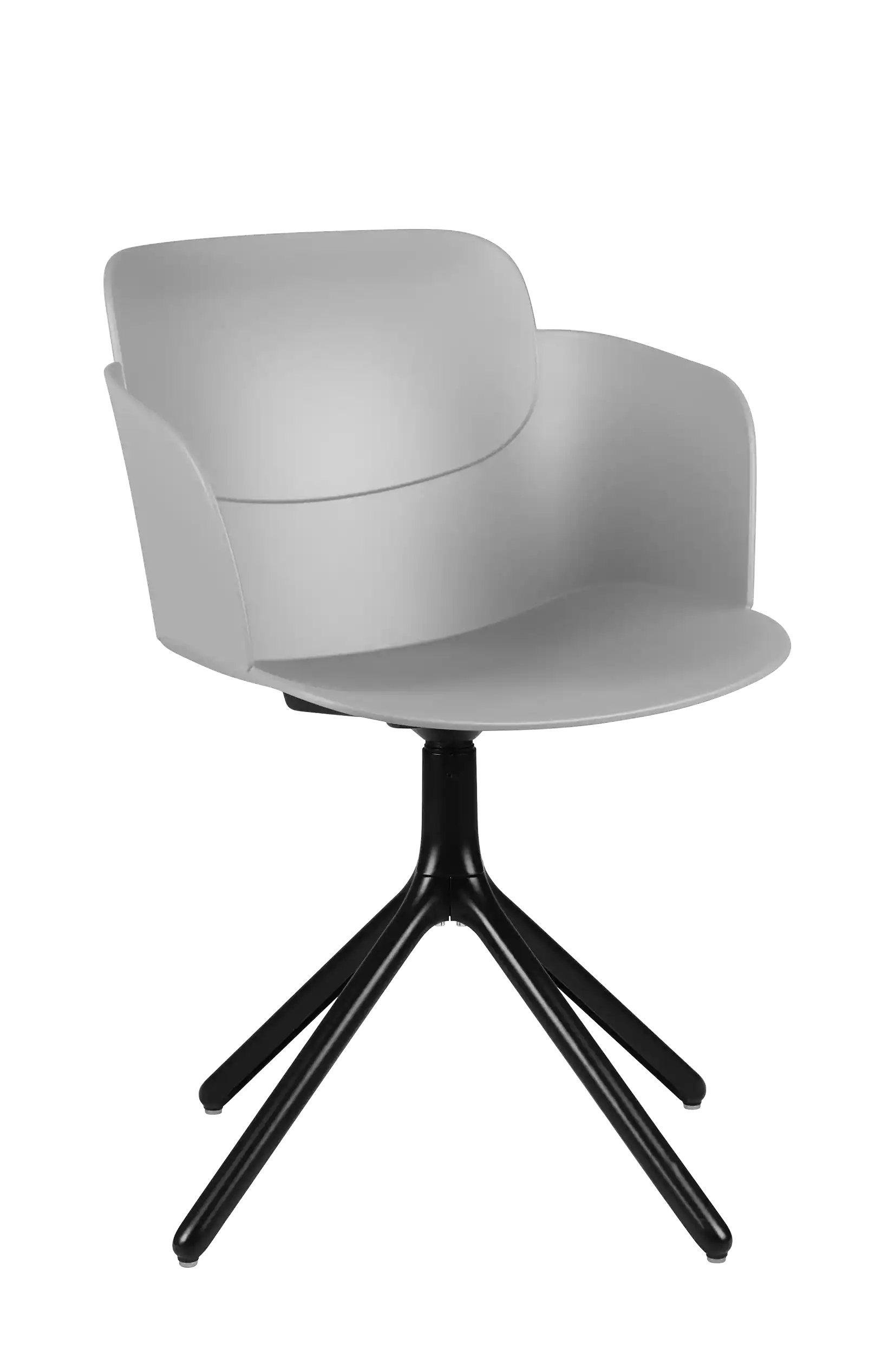 Photo du produit CHAISE LOOPS GRISE AVEC ACCOUDOIRS PIETEMENT NOIR