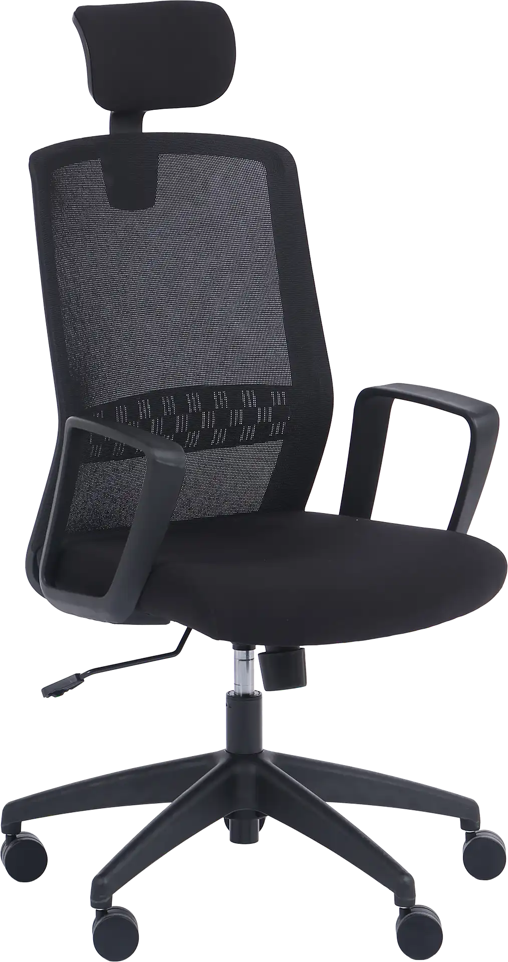 FAUTEUIL SCOTT BASCULANT NOIR/NOIR AVEC APPUI-TÊTE