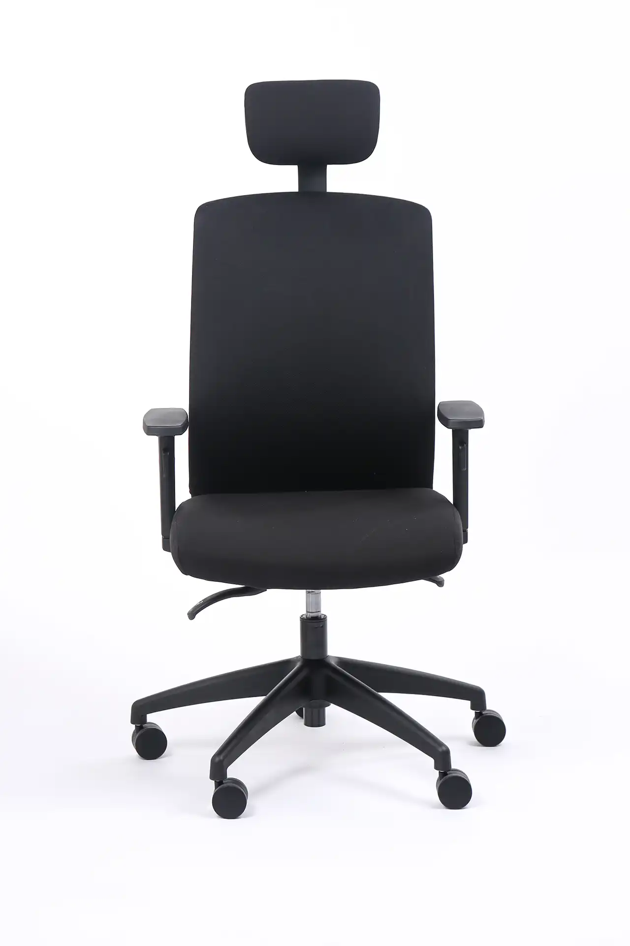 Miniature du produit FAUTEUIL SCOTTY SYNCHRONE NOIR/NOIR DOSSIER TISSUS AVEC APPUI-TÊTE