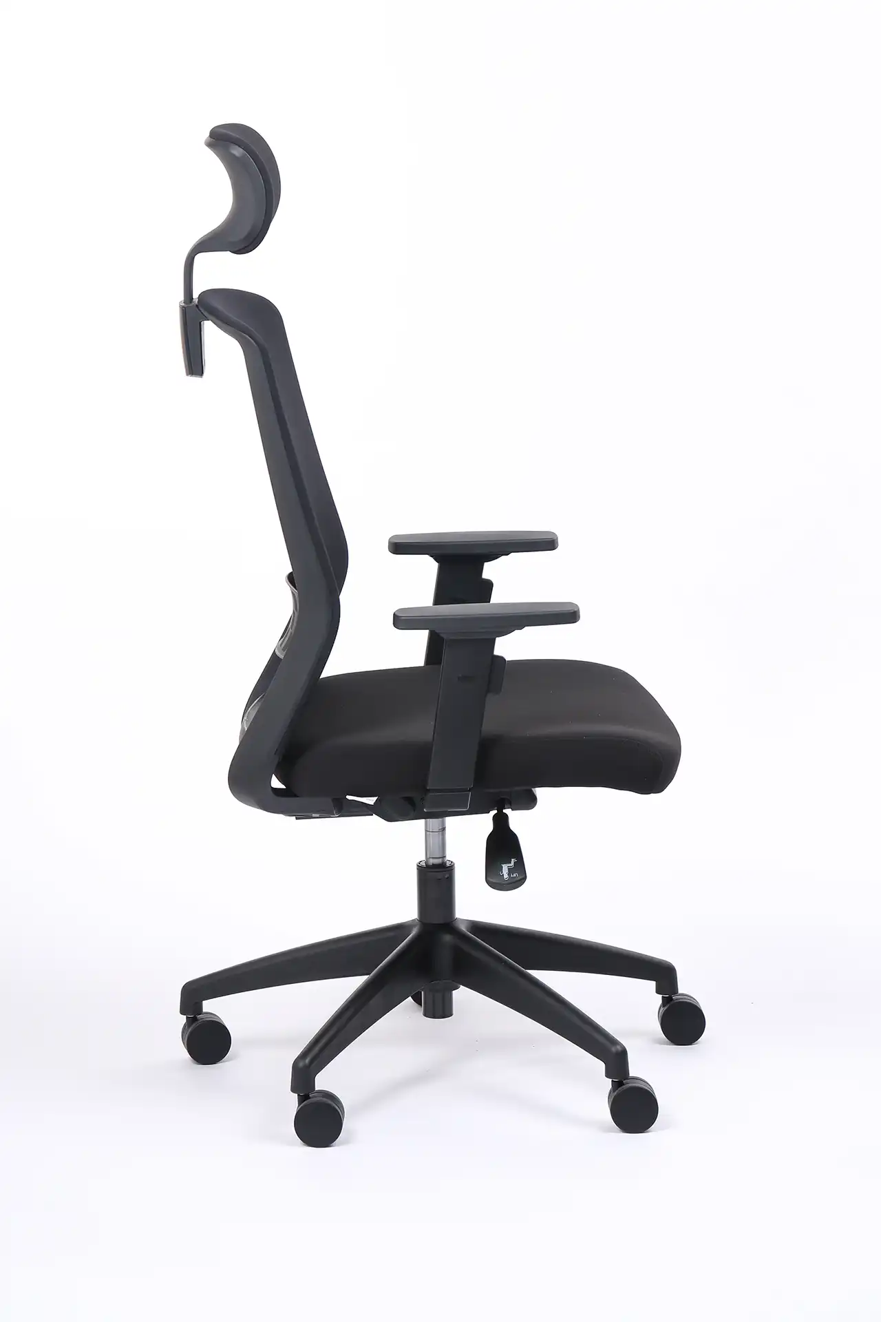 Miniature du produit FAUTEUIL SCOTTY SYNCHRONE NOIR/NOIR DOSSIER TISSUS AVEC APPUI-TÊTE