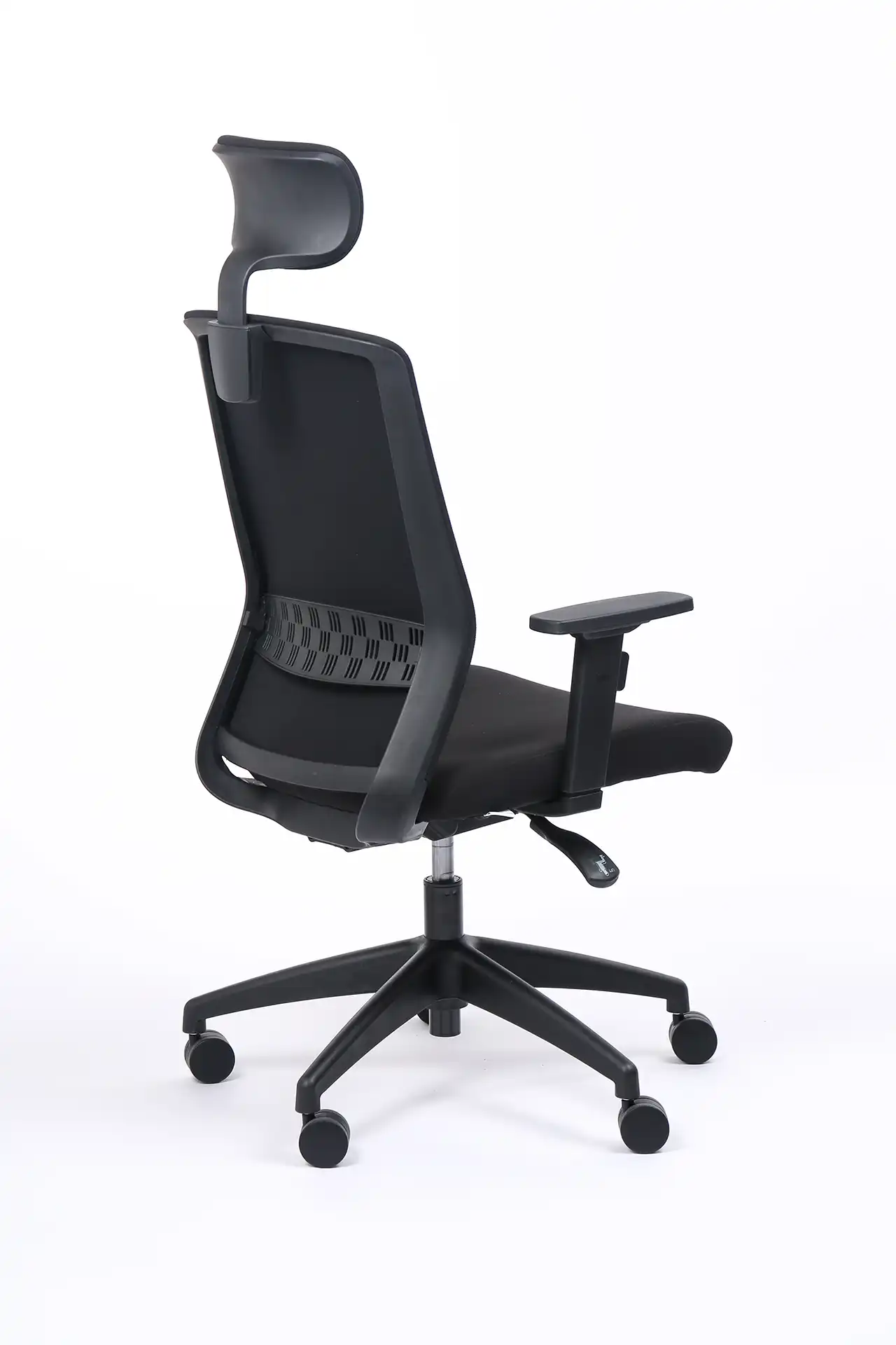 Miniature du produit FAUTEUIL SCOTTY SYNCHRONE NOIR/NOIR DOSSIER TISSUS AVEC APPUI-TÊTE