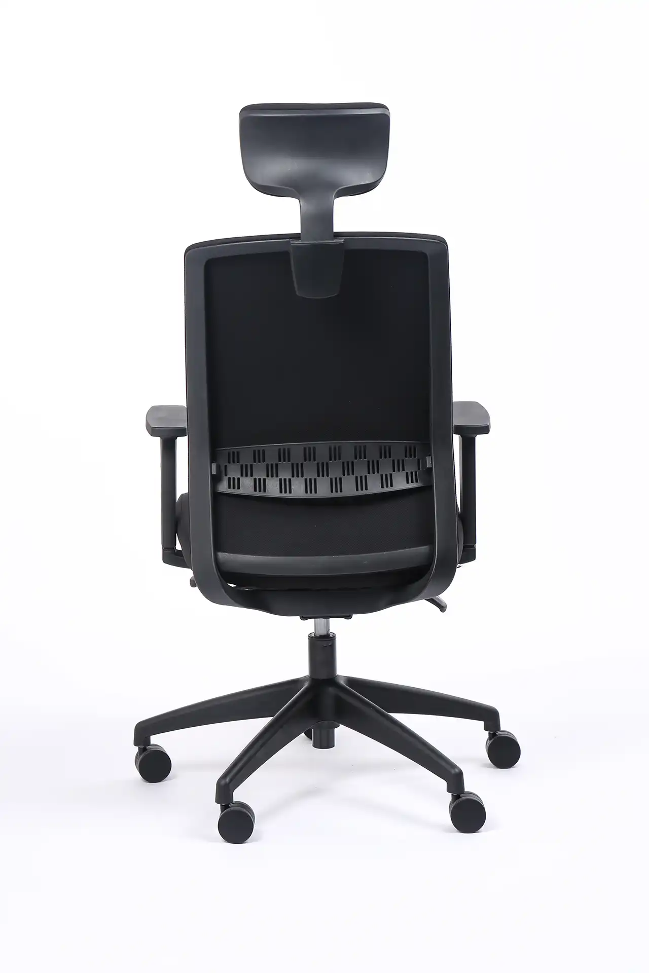 Miniature du produit FAUTEUIL SCOTTY SYNCHRONE NOIR/NOIR DOSSIER TISSUS AVEC APPUI-TÊTE