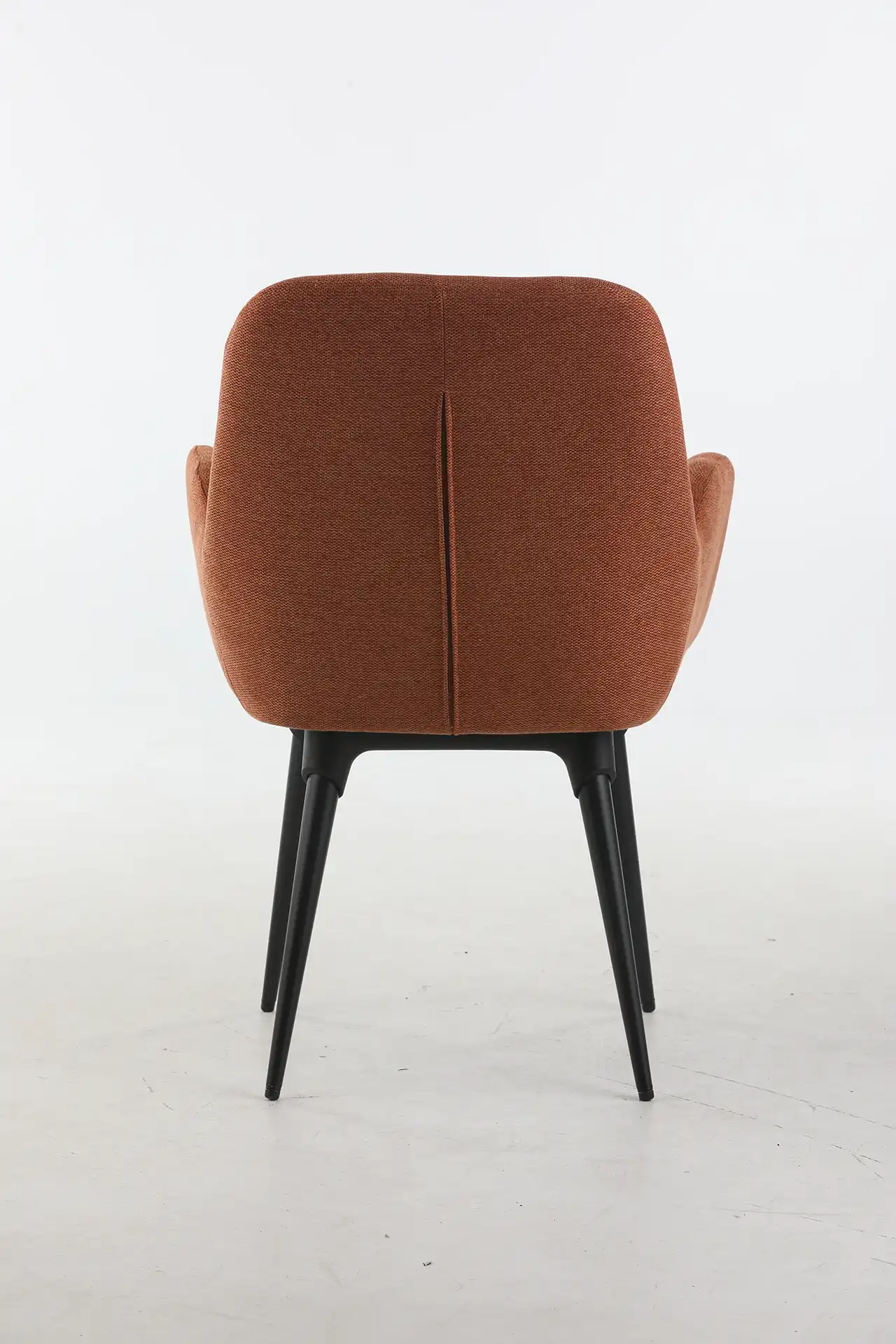 Photo du produit FAUTEUIL TISSU SHINEO TERRACOTTA PIED METAL