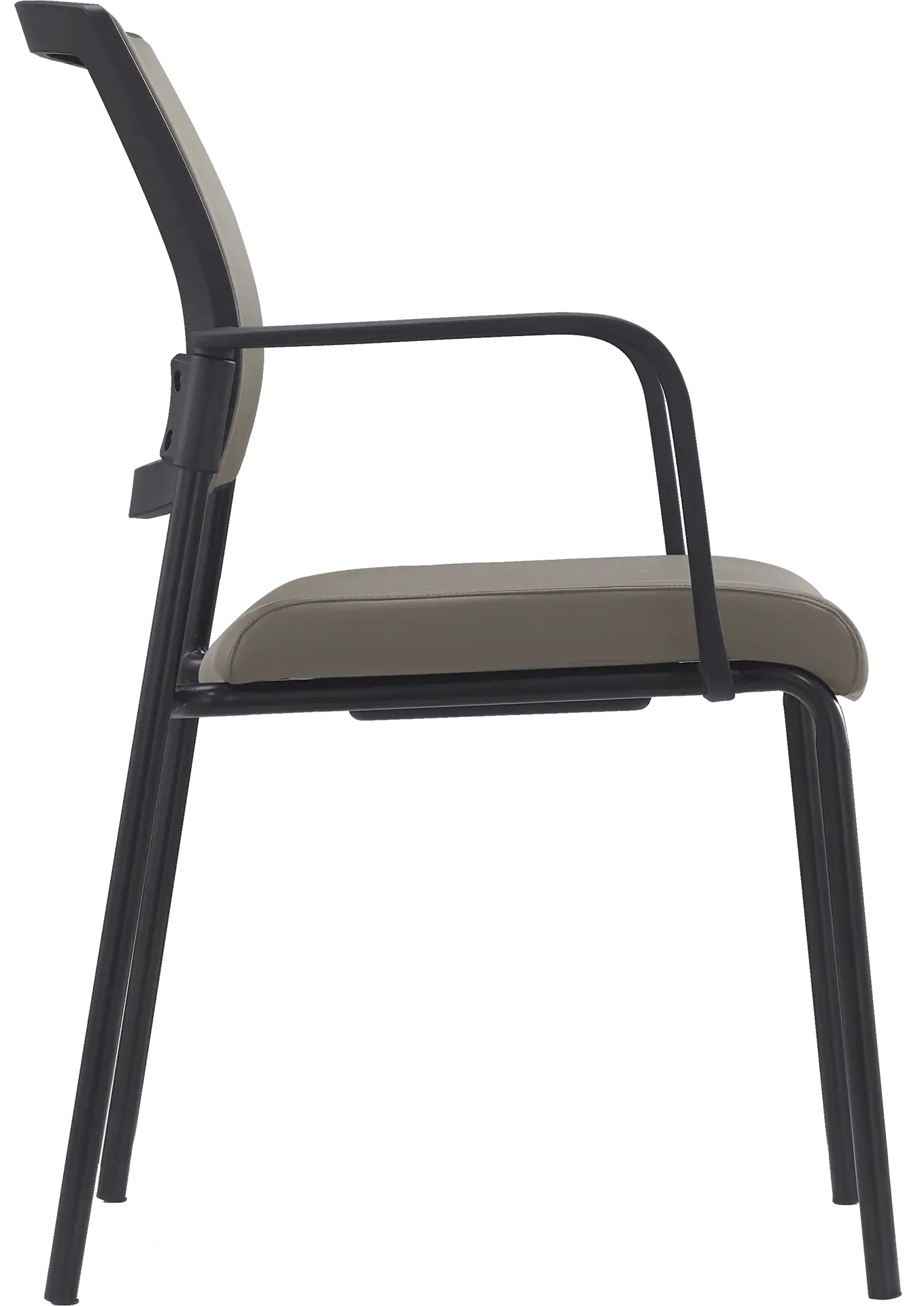 Photo du produit CHAISE SYNERGY ASSISE ET DOSSIER PU TAUPE SANS ACCOUDOIRS