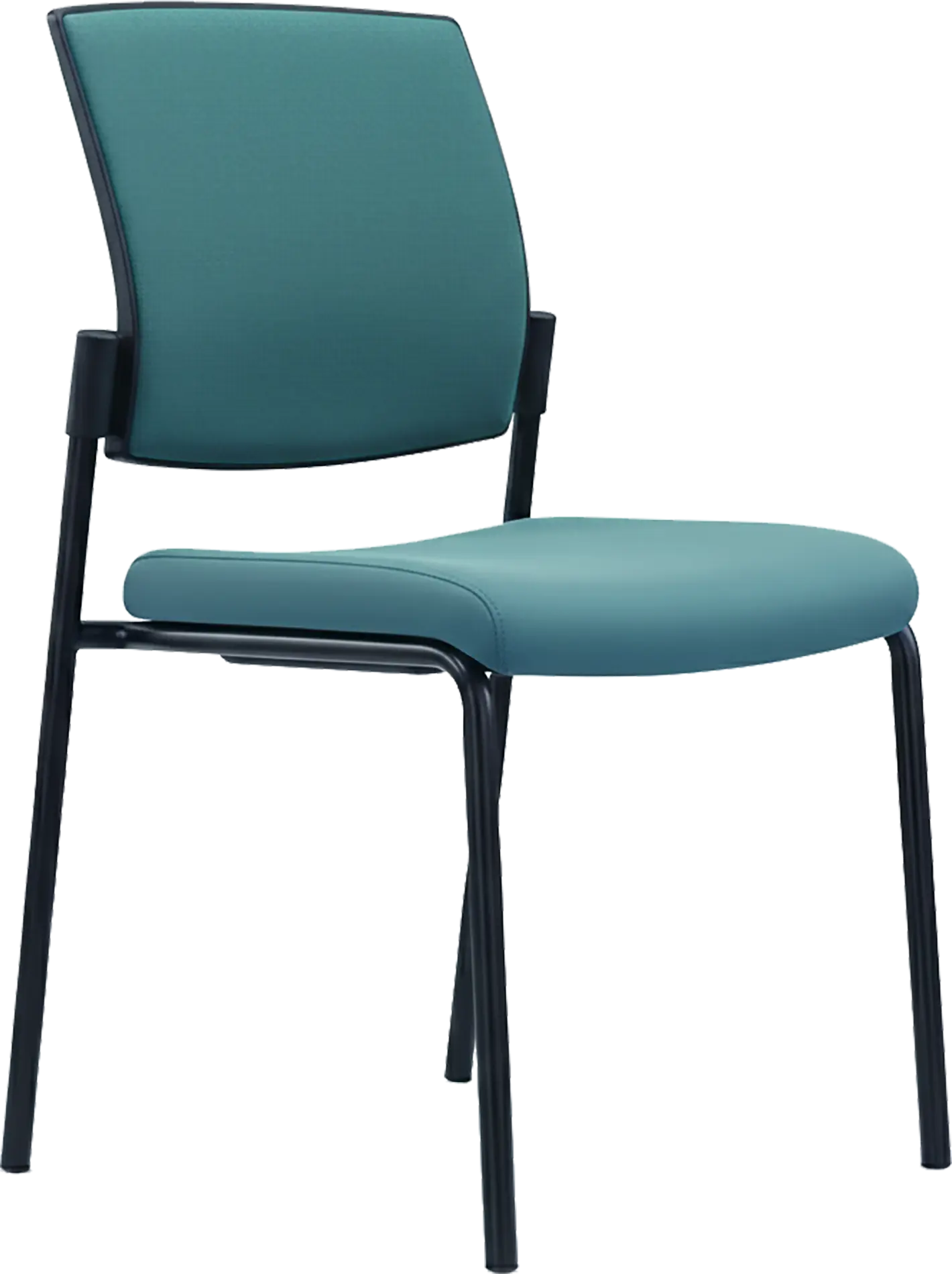 Photo du produit CHAISE SYNERGY ASSISE ET DOSSIER PU BLEU SANS ACCOUDOIRS