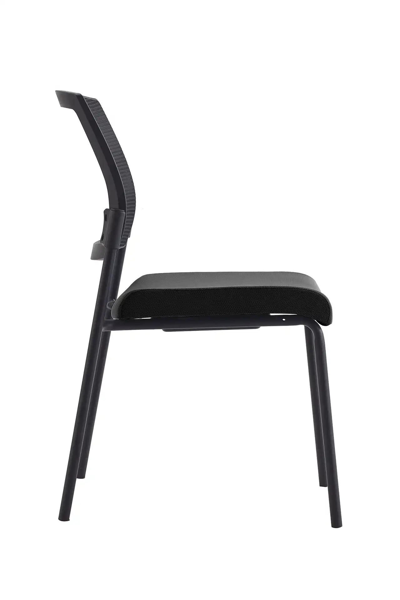 Miniature du produit CHAISE SYNERGY NOIRE ASSISE TISSU DOSSIER MESH SANS ACCOUDOIRS