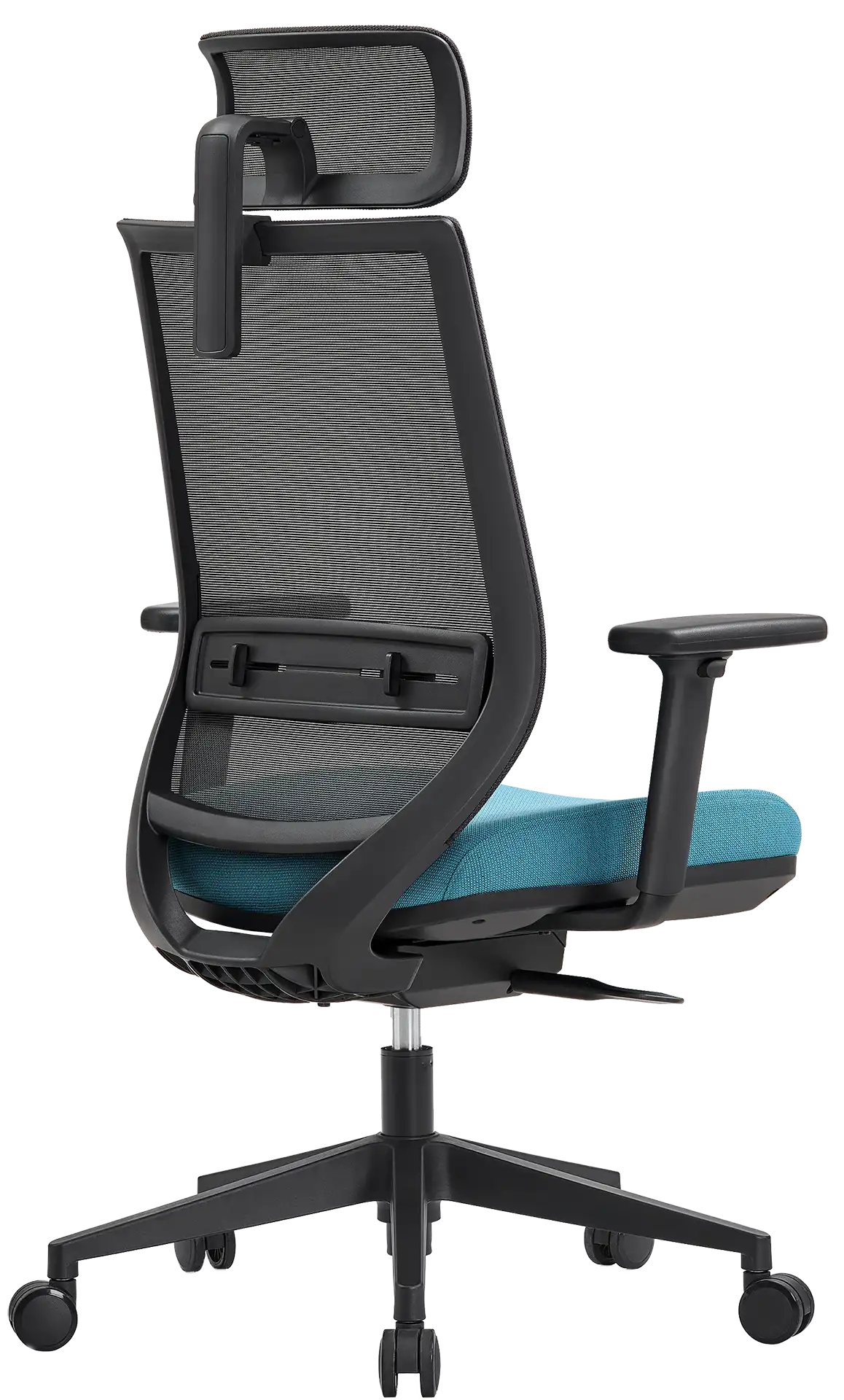 Photo du produit FAUTEUIL TECSY 2D NOIR ASSISE BLEUE