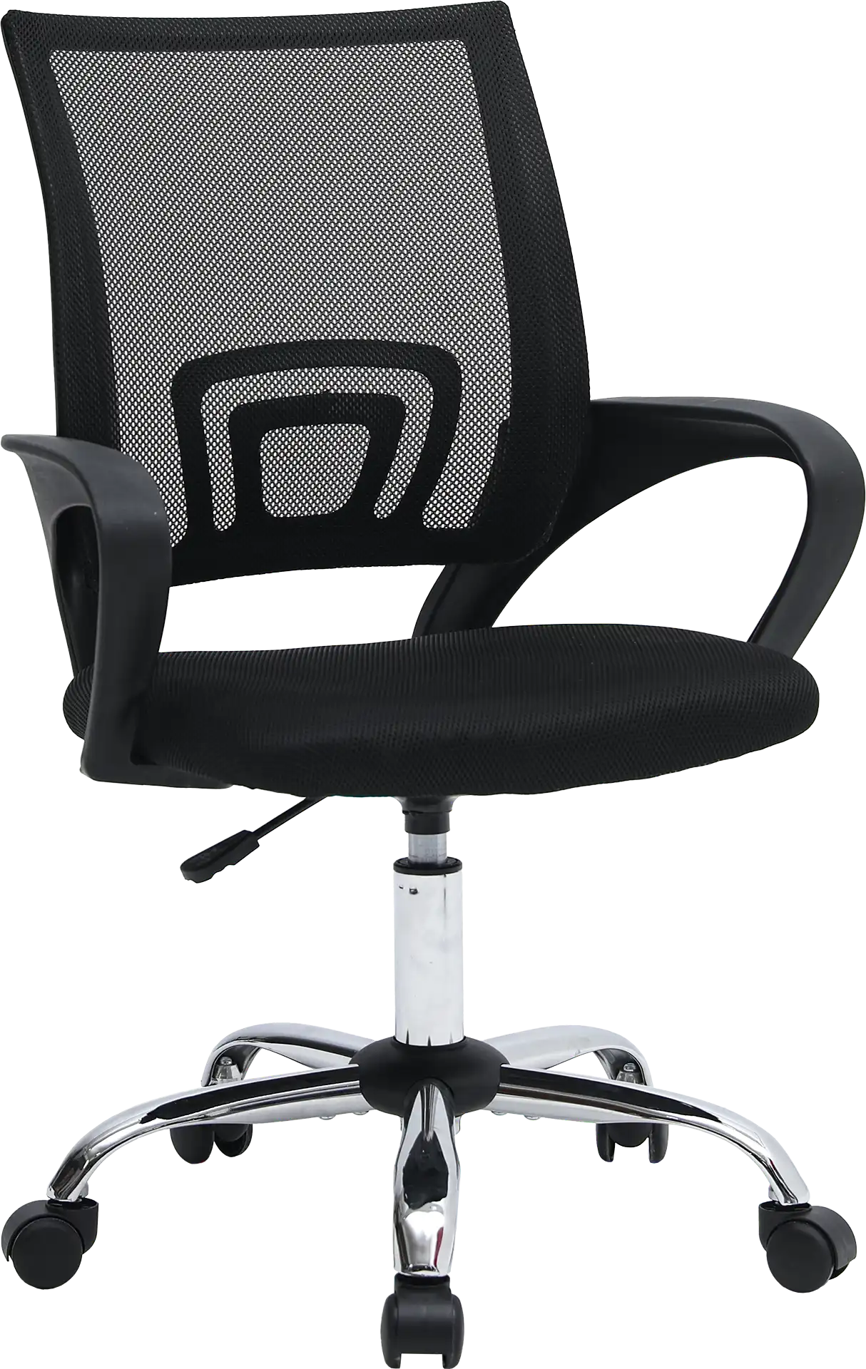 Photo du produit FAUTEUIL AMY TISSU POLYURETHANE ET MAILLE NOIR