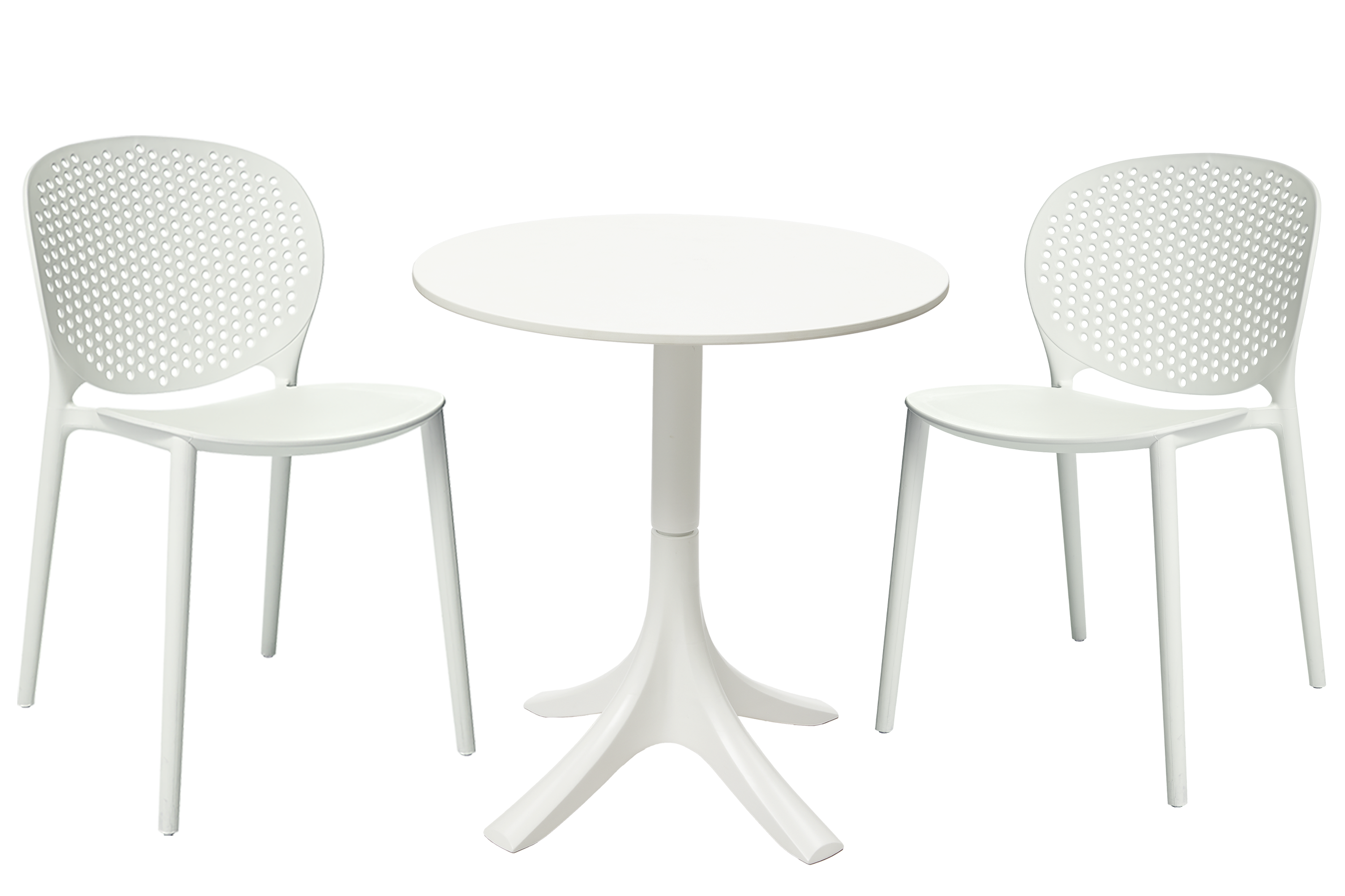 Photo du produit KIT BEEZ : 1 TABLE + 2 CHAISES BLANC