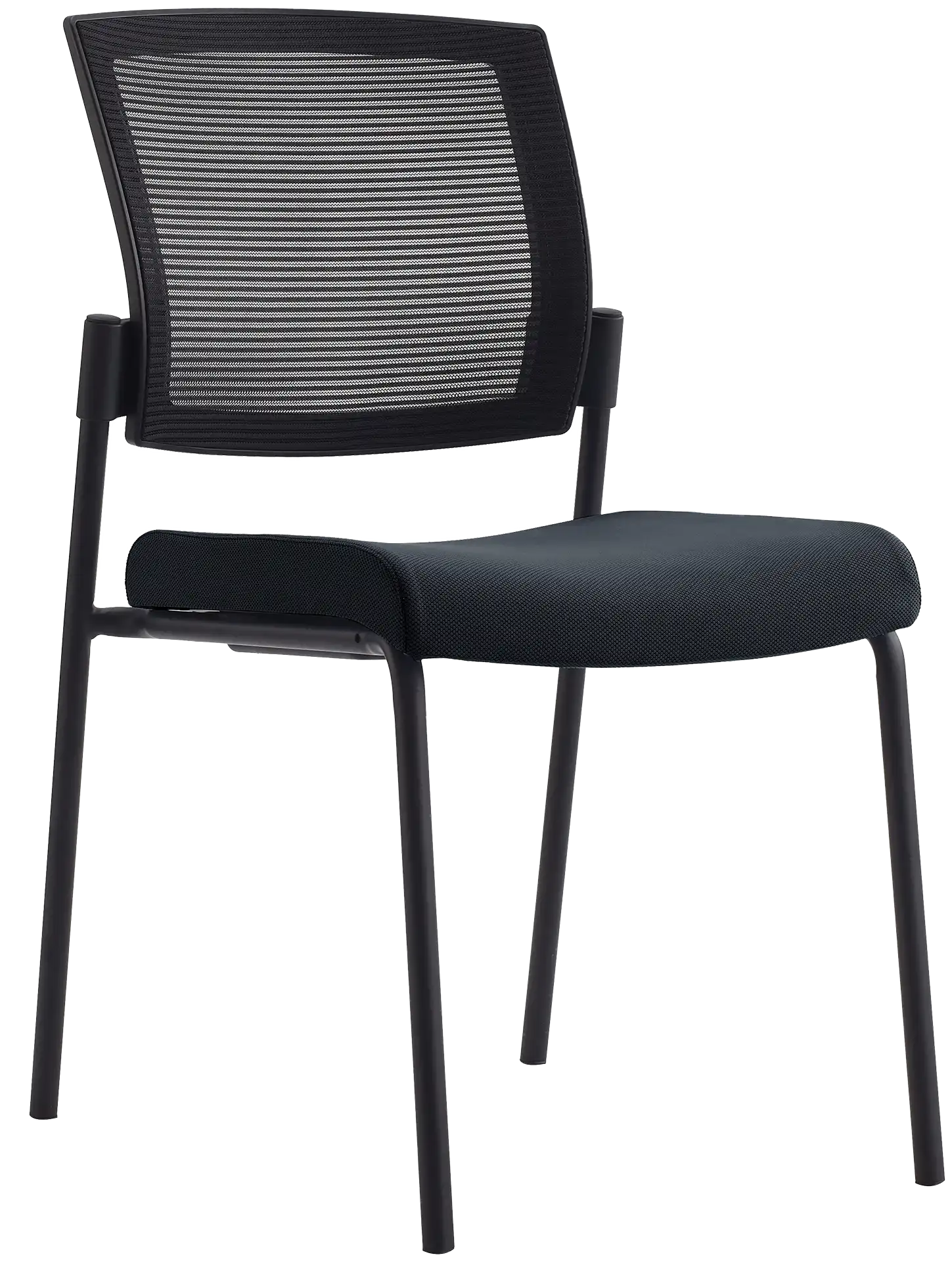 Photo du produit CHAISE SYNERGY NOIRE ASSISE TISSU DOSSIER MESH SANS ACCOUDOIRS